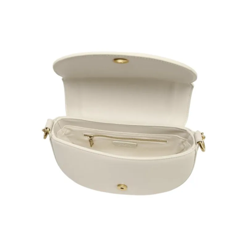 ZARA Polyurethane Shoulder Bag, Crossbody Bag, Handbag Women's Beige-3