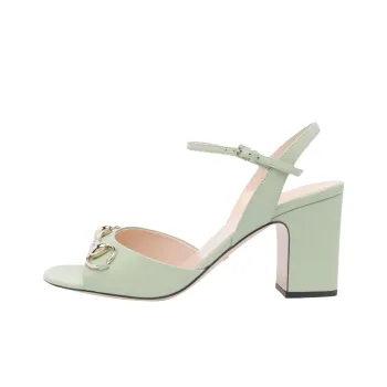 GUCCI Horsebit One Strap Sandals 8cm Women's Green