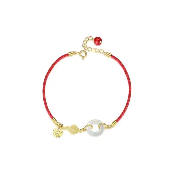 Fu Ru Ji Bracelets Pale Greenish White Jade Women's