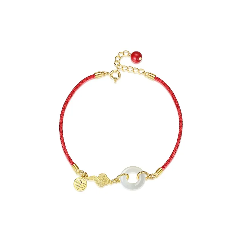 Fu Ru Ji Bracelets Pale Greenish White Jade Women's-0