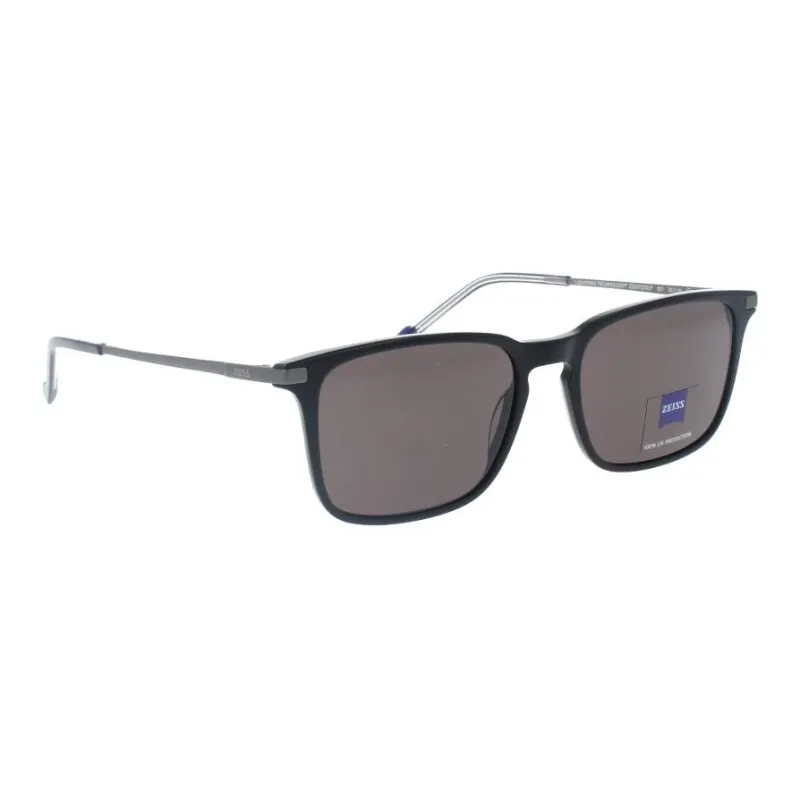 ZEISS Acetate Square Sunglasses Men's Black-1