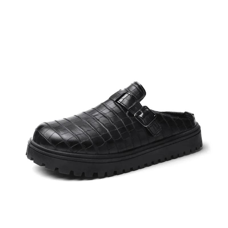 Grumpy Ram Abrasion Resistant Slip Resistant Closed Toe Slippers Men's Black-1