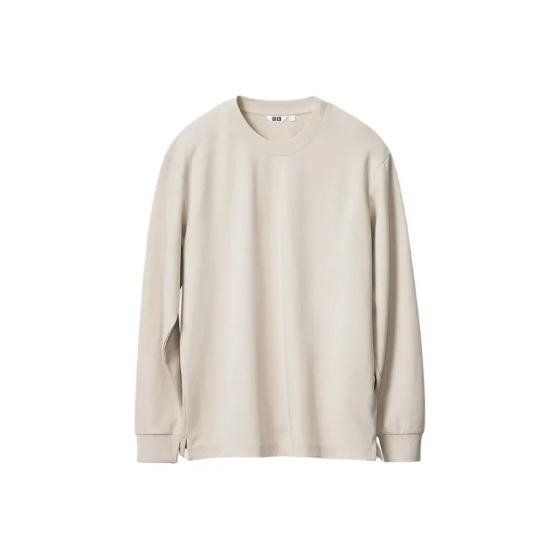 UNIQLO T Shirts Unisex Light Beige-0