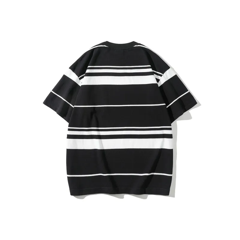 Jeep JEEPlifestyle T Shirt Unisex Black White Stripes-1