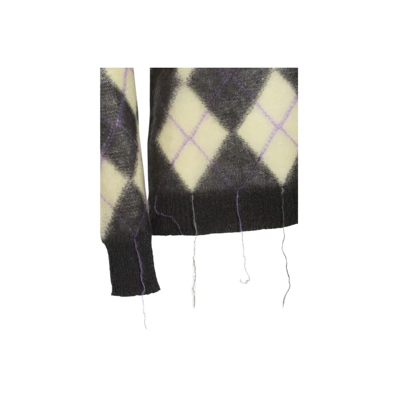 MARNI Argyle V neck Sweater-2