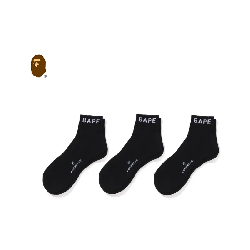 A BATHING APE Ankle Socks Men's 3 Pack-1