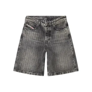 DIESEL De Sire Short Herringbone Denim Shorts