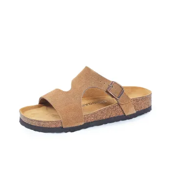 Khadgar EVA Rubber Sole Cork Sole Quiet Slip Resistant Abrasion Resistant Slide Slippers Women's