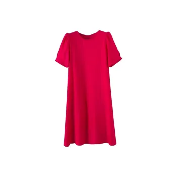Late White Short Sleeved Dress Women's