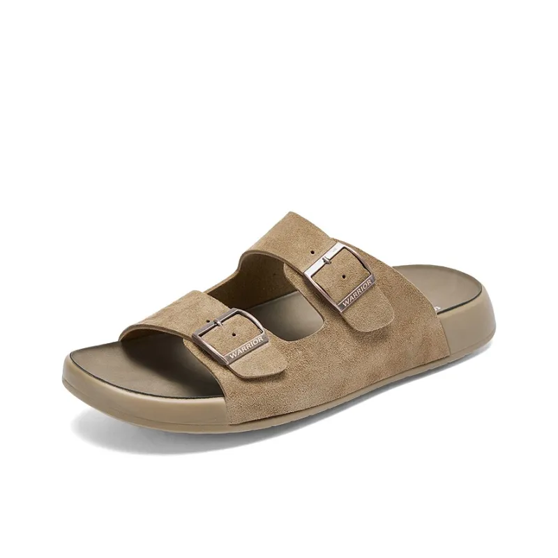 WARRIOR Slide Slippers Women's Khaki, Brown-5