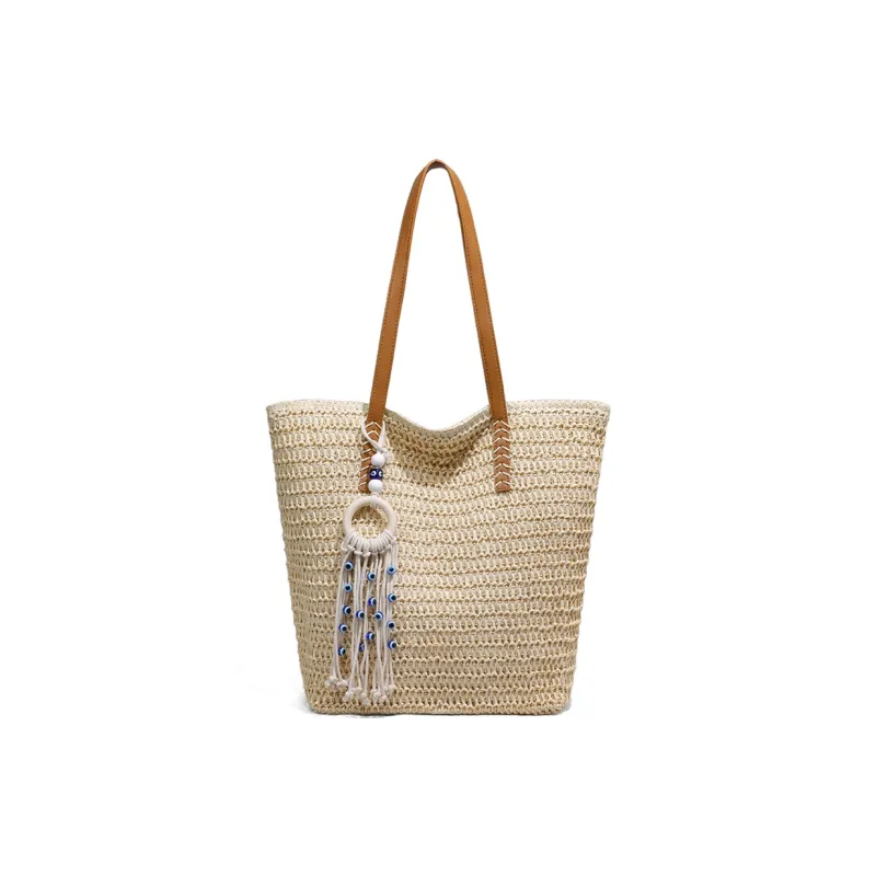 COMELY Fabric Tote Bag, Shopping Bag, Handbag, Shoulder Bag Women's Khaki-3