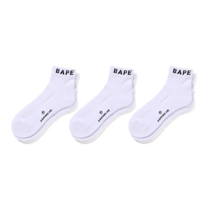 A BATHING APE Ankle Socks Men's 3 Pack-2