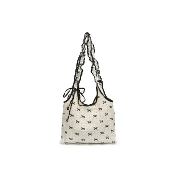 Bueno Oxford Tote Bag, Shoulder Bag Women's White