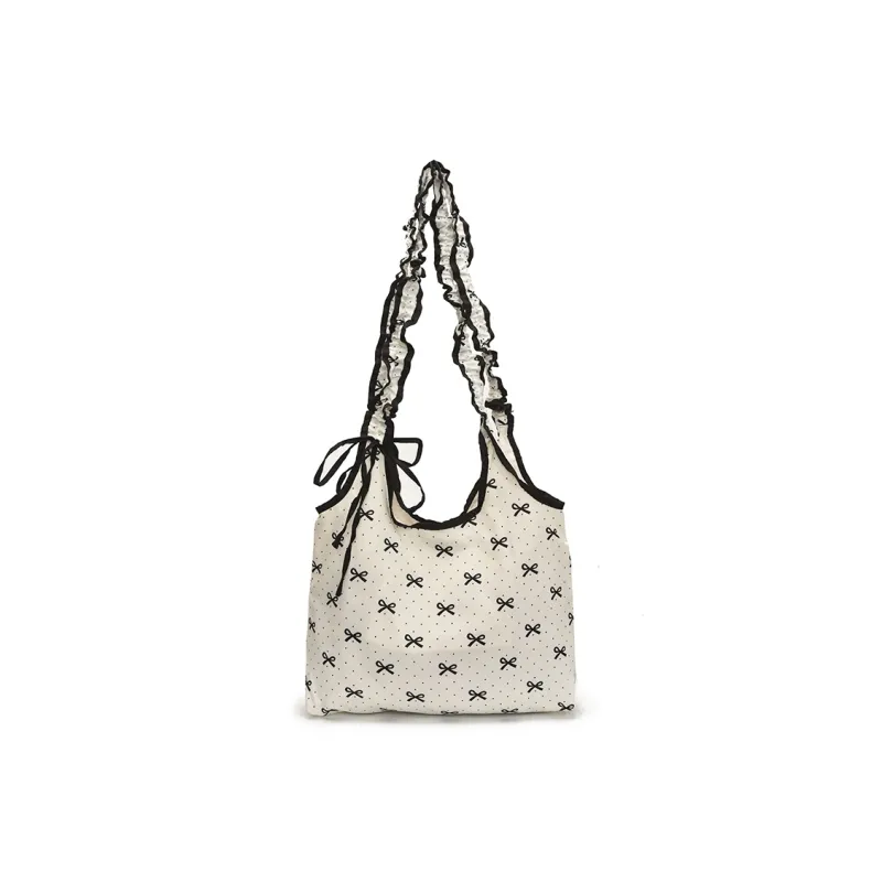 Bueno Oxford Tote Bag, Shoulder Bag Women's White-0