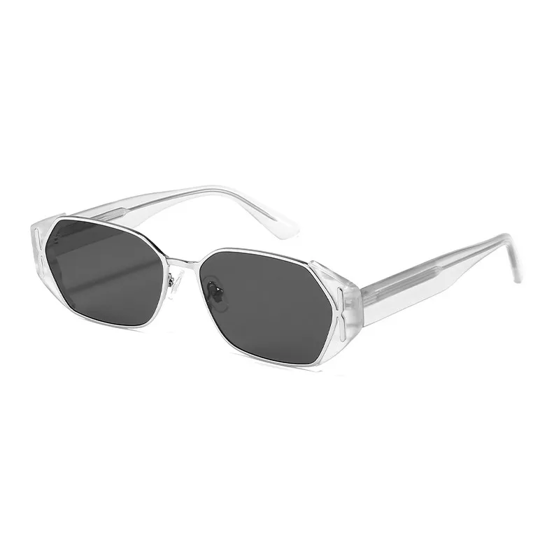 JIANGDAREN Plate Frame Irregular Shape Sunglasses Unisex-2