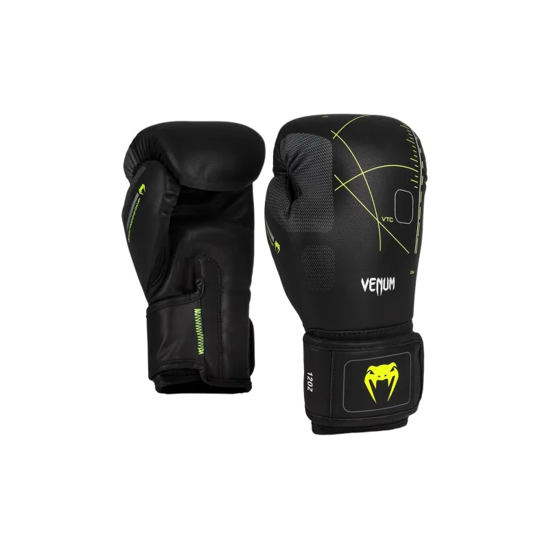 VENUM Boxing Gloves PU Training Unisex Black-1