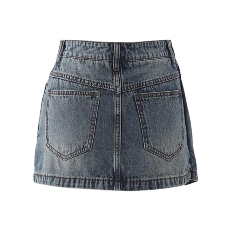 Kazakhstan Denim Short Skirts Women's-1
