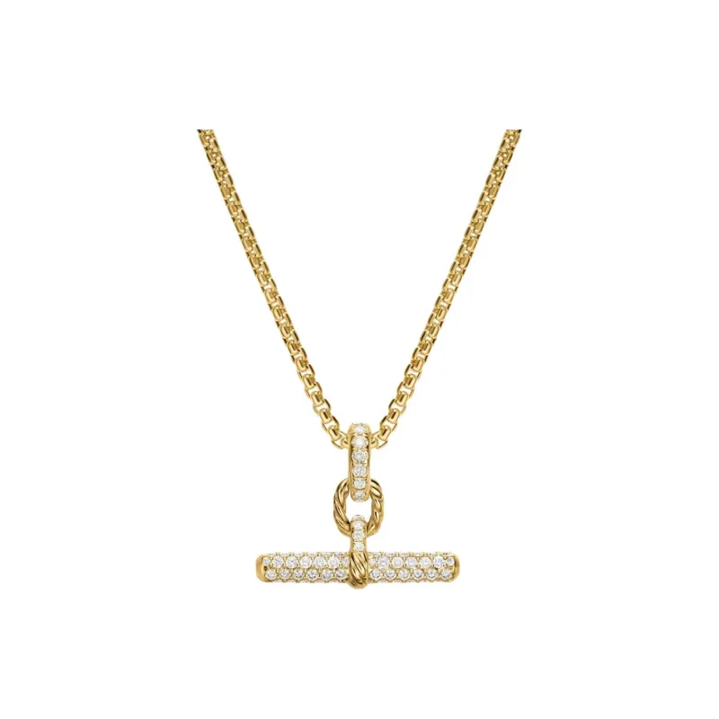 David Yurman 18K Gold Dy Madison® Diamond Necklace-0