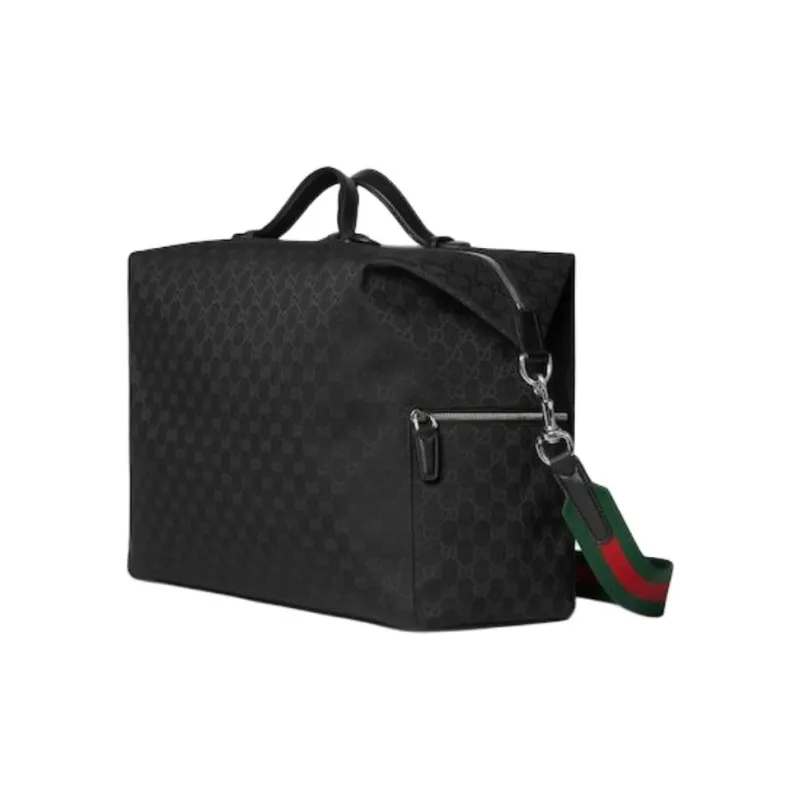 GUCCI Canvas Bag, One Shoulder Handbag, Travel Bag 21.82L Men's Black-1