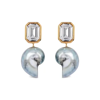 Jennifer Behr Glass Earrings Women's Silver