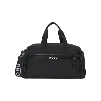 HUGO BOSS PU Travel Bag Men's Black