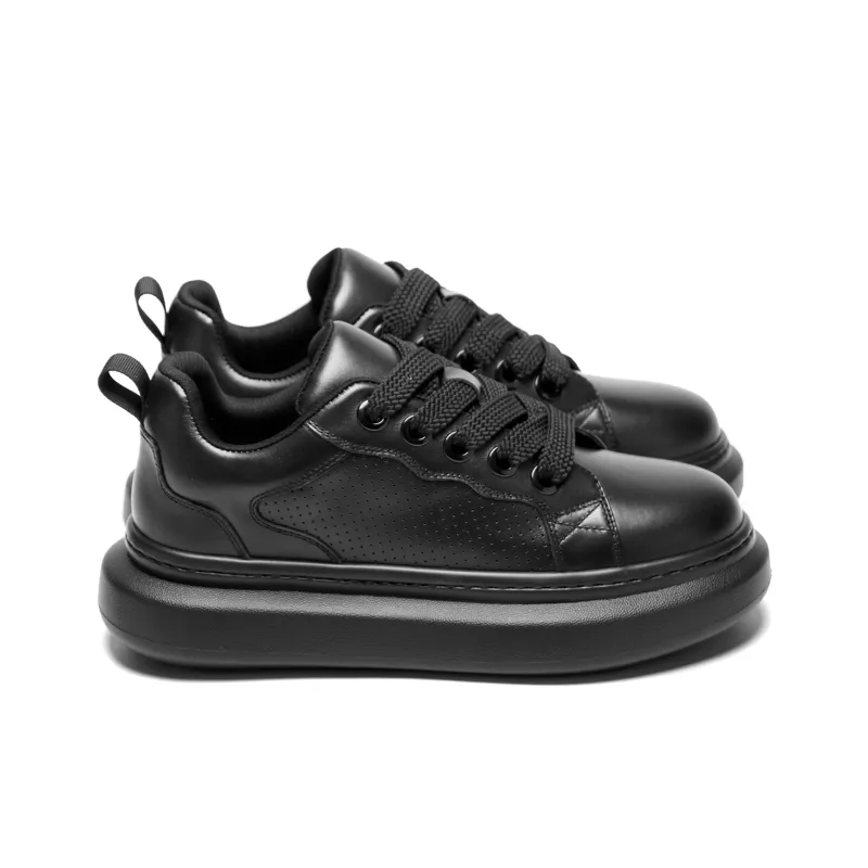 Meixi Abrasion Resistant Breathable Height Increasing Low Top Skateboard Shoes Men's-6