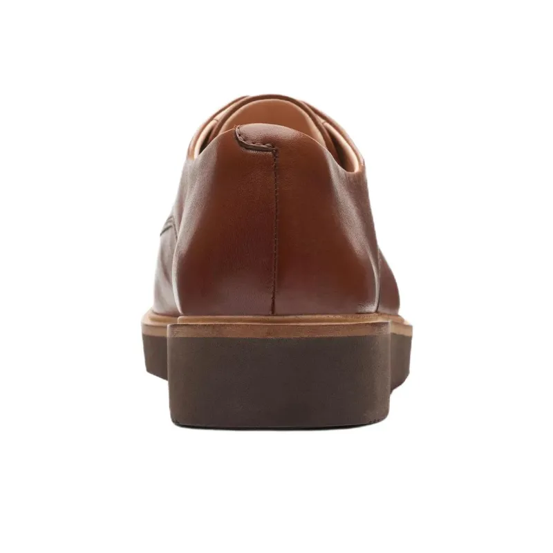 Clarks Glickly Derby Casual Single Shoes Women's Brown-3