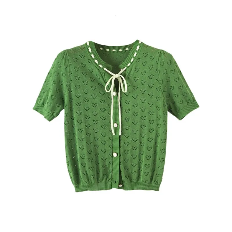 Late White Knitwear Women's Green-0