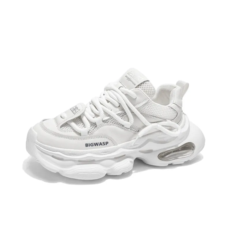 BIGWASP Cushioning Abrasion Resistant Breathable Low Top Chunky Sneakers Men's-4
