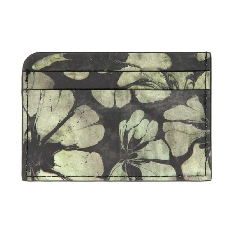 DRIES VAN NOTEN Leather Card Holder Women's Black & Multicolor-1
