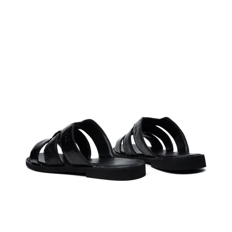 FED Slide Slippers Men Black-4