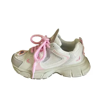 Daying Breathable Height Increase Low Top Chunky Sneakers Women's Pink