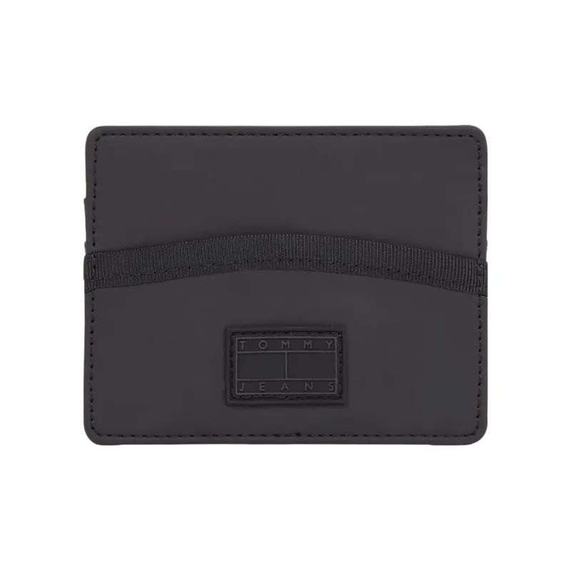 Tommy Hilfiger Brand Logo Card Holder Men's Black-0