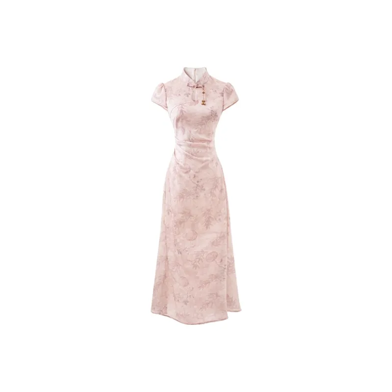 YICHEN Cheongsams Women's Dusty Pink-0