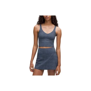 Lululemon Align™Nulu™ Yoga Tank Top Women's Washed Blue Plaid