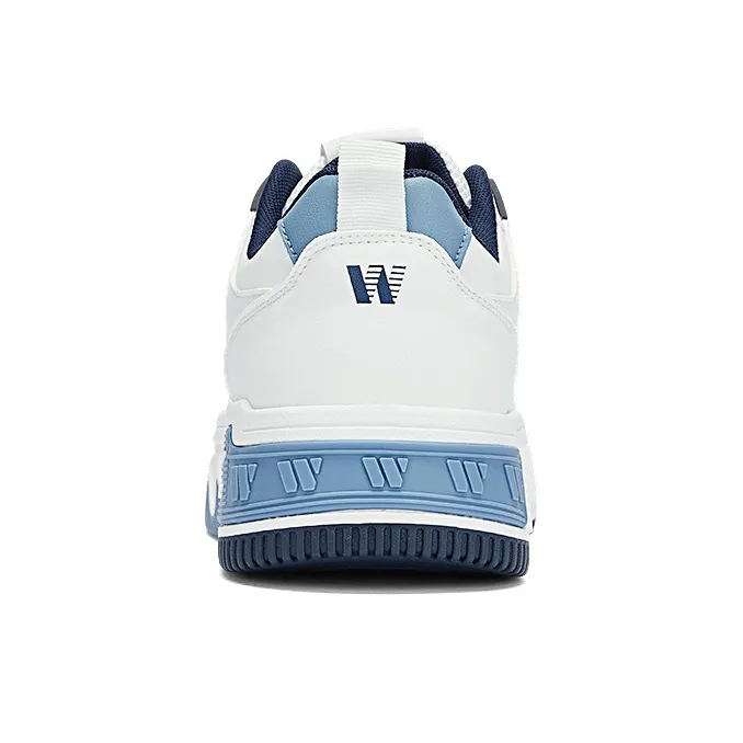 WARRIOR Skateboard Shoes Men Low Top White Black-2