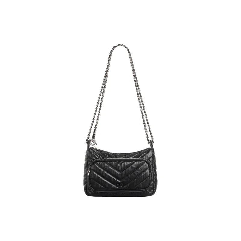 Miao Di Cow Leather Shoulder Bag, Crossbody Bag Regular Women's Midnight Black-0