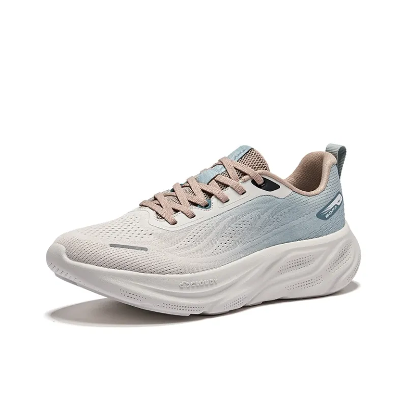 Erke Cushioning, Breathable, And Resilient Design Low Top Casual Running Shoes Men's Gray Blue-2