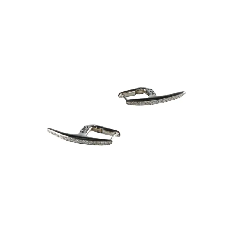HOORSENBUHS Silver Diamond Earrings Unisex Silver-1