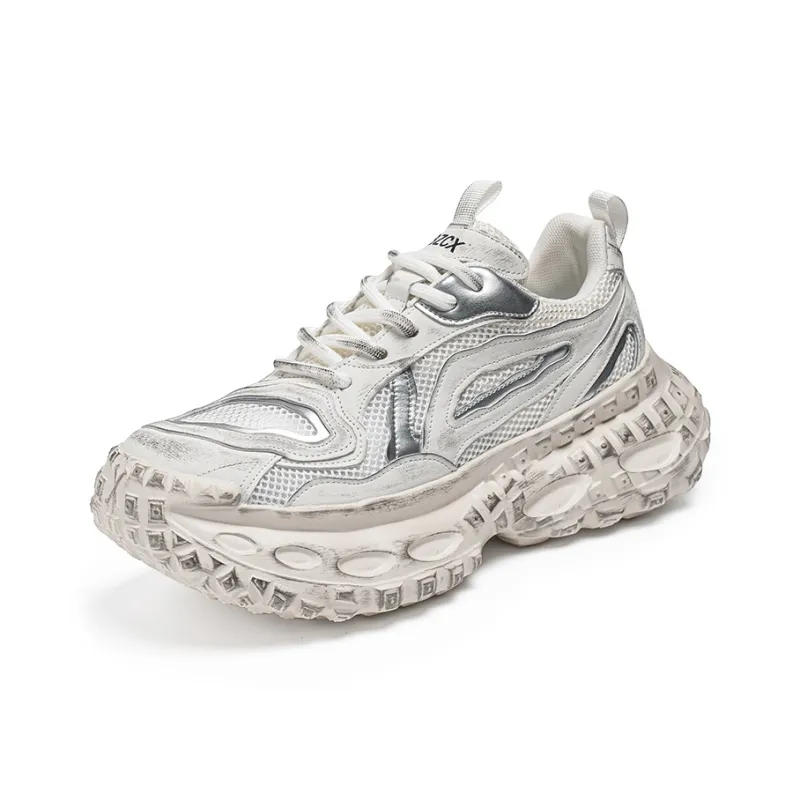 ROBINHOOD Cushioning, Slip Resistant, Abrasion Resistant, Coverage, Support Low Top Chunky Sneakers Men's-2