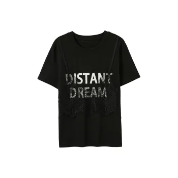 3COLOUR T Shirts Women's Classic Black