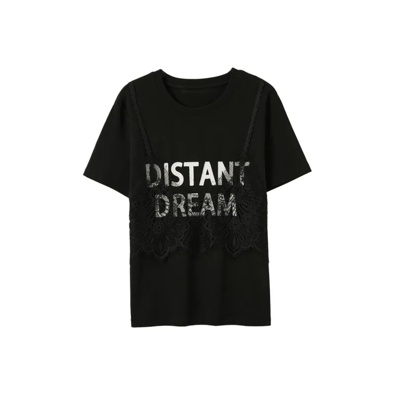 3COLOUR T Shirts Women's Classic Black-0