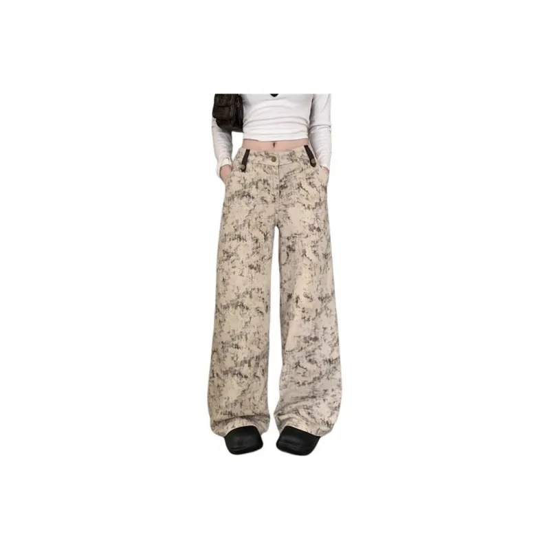 MGXEK Jeans Unisex Print Tie Dye-0