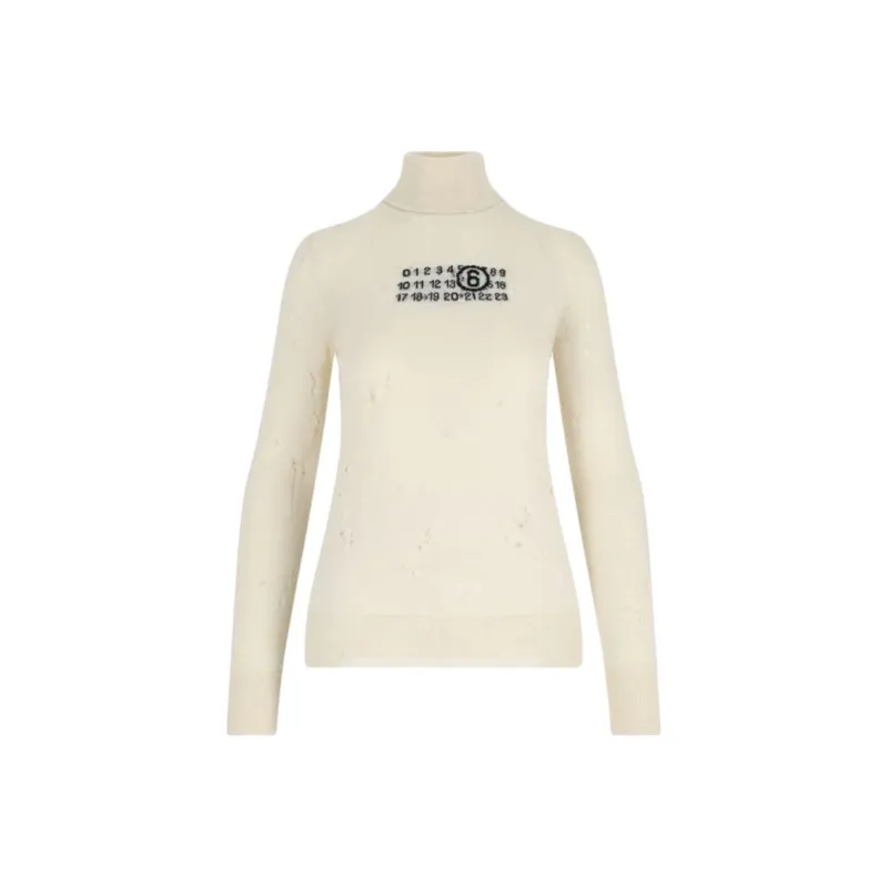 MM6 Maison Margiela Numbers motif Sweater-0