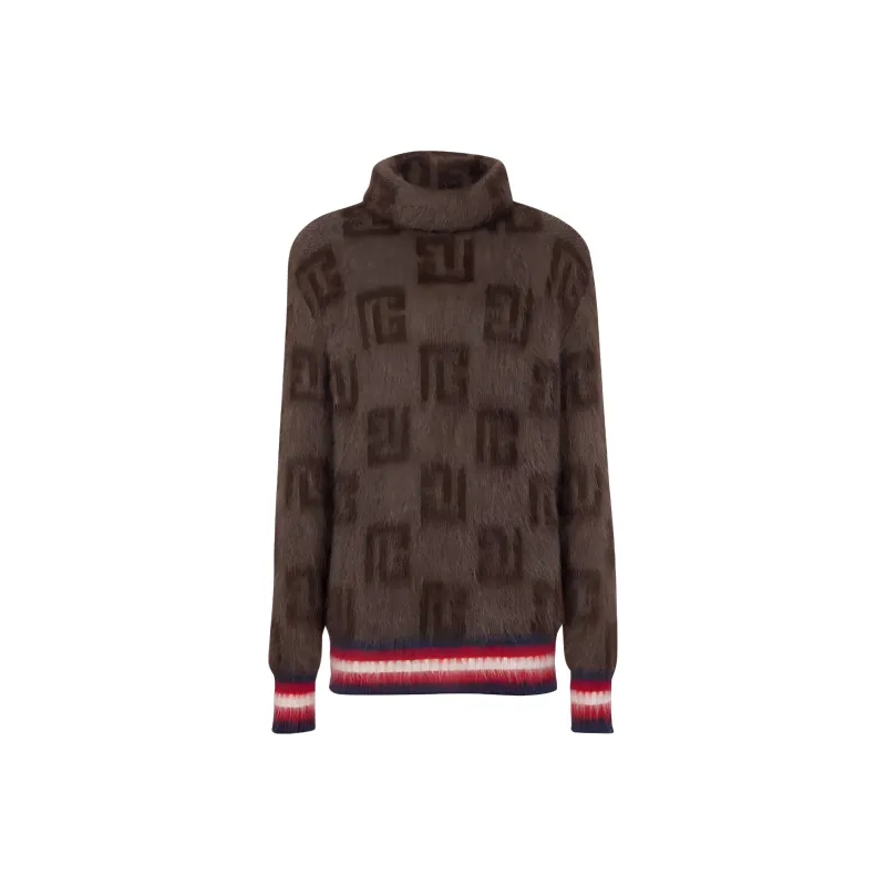 BALMAIN Brushed Monogram Jumper-0