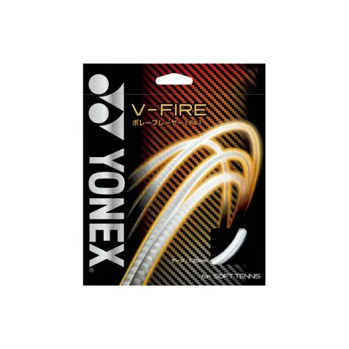 YONEX Tennis Racket Strings Polyester Unisex 12m*1.25mm Bright Orange Unisex 11m*1.2mm White