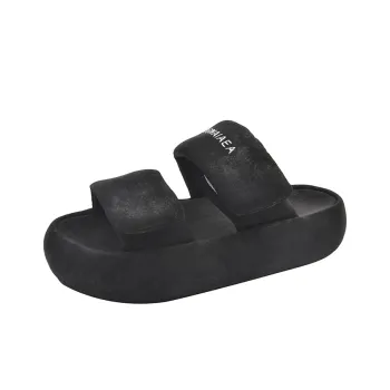 WUJI Rubber Sole Slip Resistant Abrasion Resistant Slide Slippers Women's