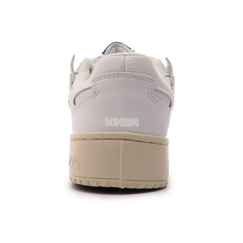 Mengsai Coverage Slip Resistant Low Top Skateboard Shoes Women's White-4