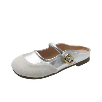AFJI Rubber Sole Abrasion Resistant Slip Resistant Closed Toe Slippers Women's