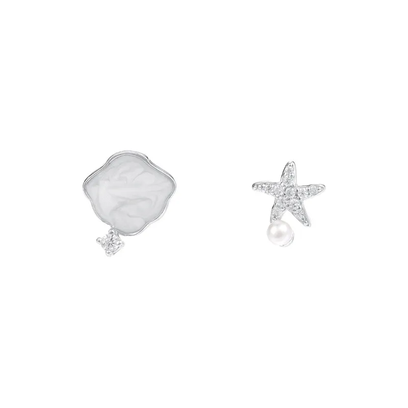 NIANNIANXI 999 Fine Silver Stud Earrings Women's-0